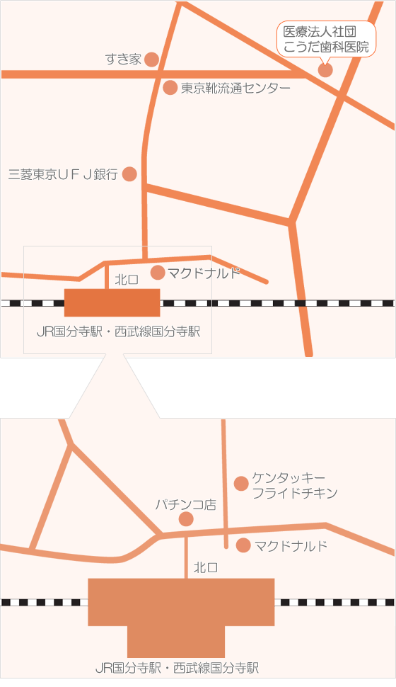 こうだ歯科医院地図